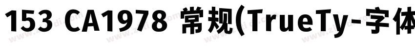 153 CA1978 常规(TrueTy字体转换